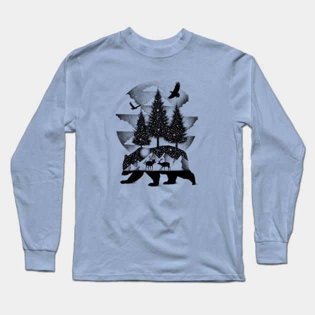 A NIGHT IN ALASKA Long Sleeve T-Shirt by thiagobianchini